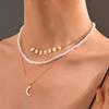 Multilevel Elegant Pearl Pendant Jewelry For Women Wedding Beads Pearl Chain Choker Necklaces N0278