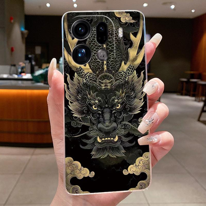 Casing For OPPO Find X9 Pro FindX9 Luxury Dragon Cute Cool Boys Girls Soft silicone Phone Case Back Cover Transparent TPU Shell