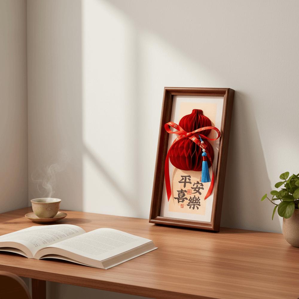 Three-Dimensional New Year Decorative Painting Honeycomb Photo Frame Entrance  Spring Festival