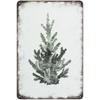 Metal Tin Sign Watercolor Christmas Tree Retro Wall Decor 20x30cm