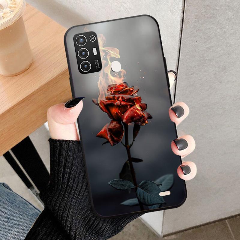 Soft Case For ZTE Blade A52 Shockproof Protective Back Cover For ZTE Blade A52 Fashion Painted TPU Silicone Phone Case Cover
