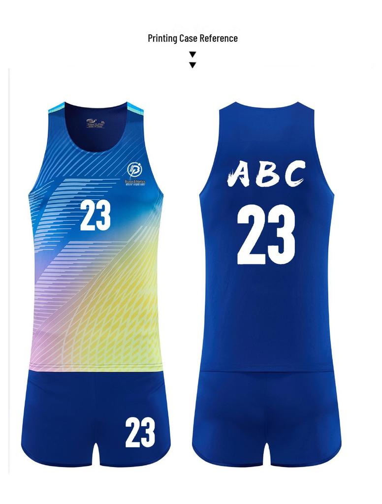 Men's Quick-Dry Track and Field Training Set: Marathon Running Vest & Shorts