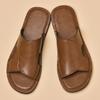 Fashion 2025 Summer New Soft Bottom Outdoor Shoes Men Fashion Genuine Leather Waterproof Sandals Casual Slipper Cool Beach Shoes Flats