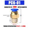 High Quality Brass Pneumatic Fitting PC 4 6 8 10 12MM Multi Size Air Connector Pipe Quick Connectors Pneumatic Systems