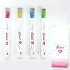 Cupid Flat-Hole Toothbrush for Baby Teeth and Children, 12-Pack, Assorted Colors