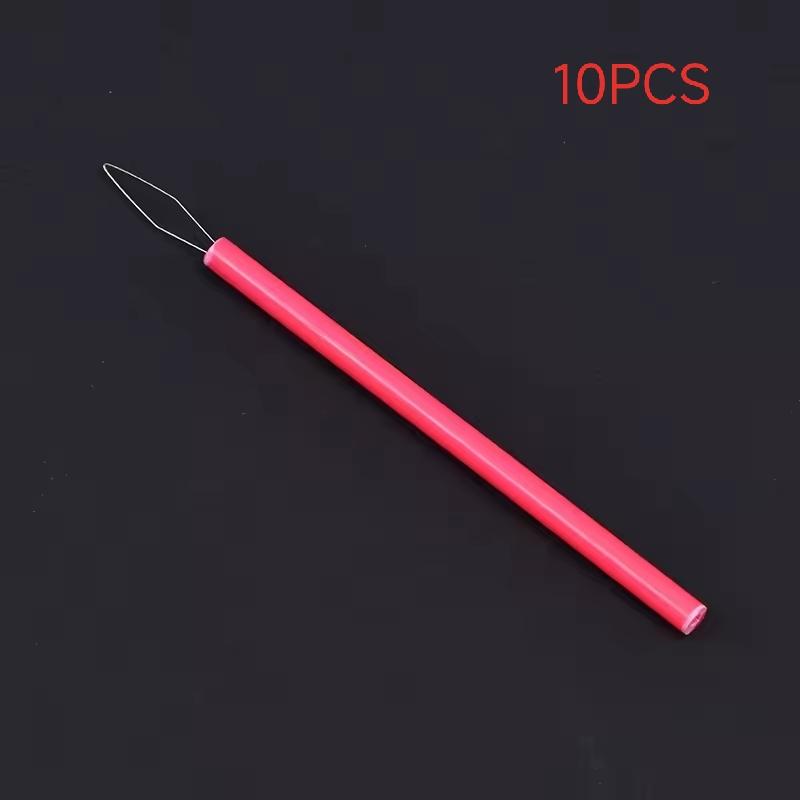Colorful Extended Needle Threader, Long Handle Sewing Tool for Easy Needle Threading