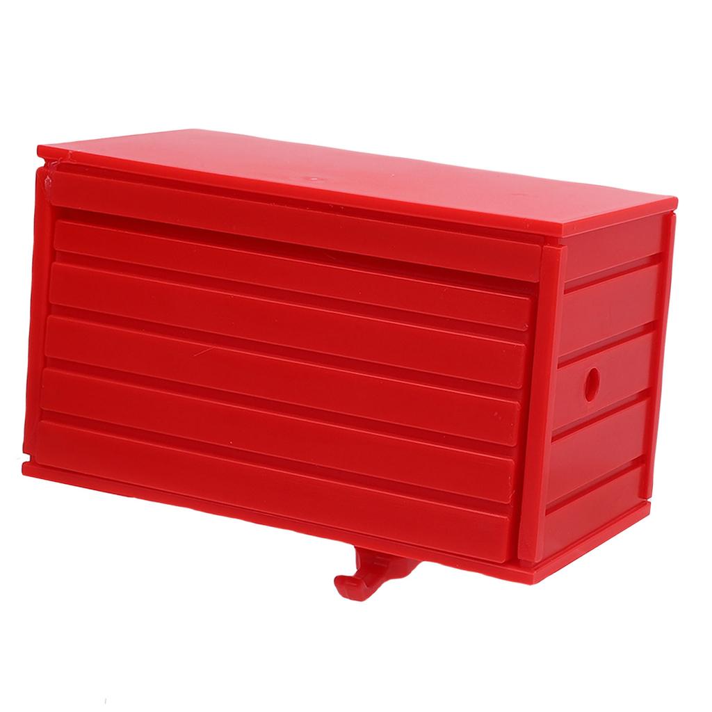 Car Garage Key Holder with Opening Door Decorative Wall Mounted Key Holder for Entryway Red