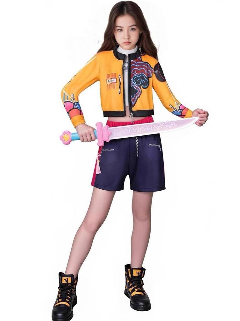 Nový kostým Hunter Girl KPOP pro cosplay na Halloween: Rumi Zoe Edition