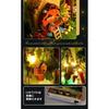 Moin Moin Dollhouse Miniature DIY Kit Fairy Tale Book Design with LED Light Small Size for Beginners