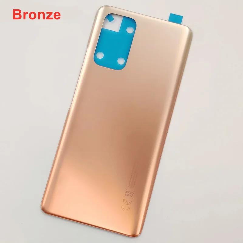 Glas-Akkudeckel für Xiaomi Redmi Note 10 Pro Max, Harter Rückdeckel, Hintertür-Gehäuseplatte + Kleber-Logo