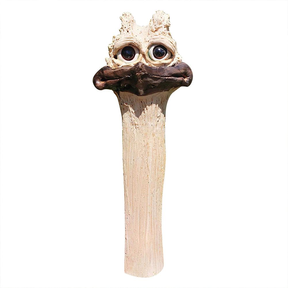 Funny Farm Chicken Statue Creative Garden Decoration Ostrich Head Statue Handmade Garden Statues Resin for Art Decorations