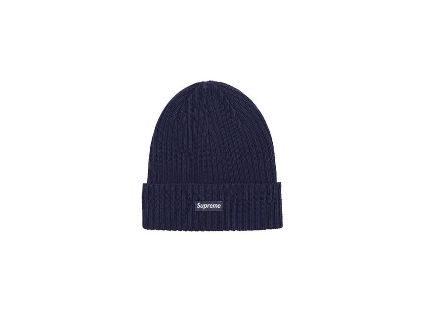 Supreme Overdyed Beanie Navy (24SS) One-Size
