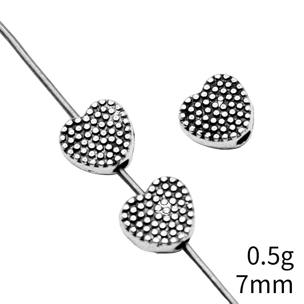 Heart Loose Beads For Valentine Bracelet Necklace DIY Vintage Jewelry Making Supplies For Charm