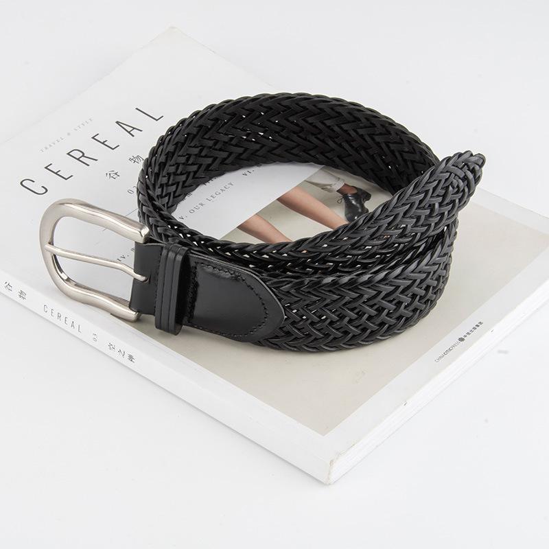 Hand Woven Women's Wide Belt Korean Version Simple and Versatile Dress Accessories Bohemian Belt