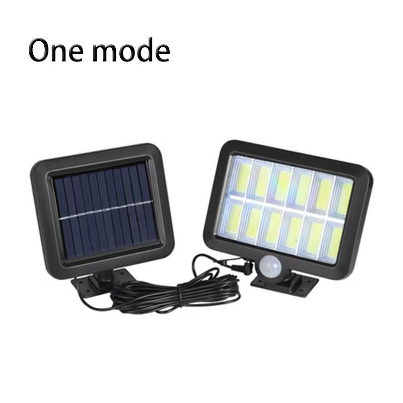 Outdoor Solar Lights Waterproof 160COB Split Wall Lamps 3 Modes Motion Sensor Remote Control for Garden Patio Path Street Lights
