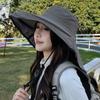 Spring and Summer Outdoor Hiking Mountaineering Sun Protection Quick Drying Breathable Big Eaves Bucket Hat Women