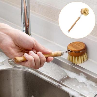 Dish Brush Pot Brushes Replacement Head Sink Cleaning
