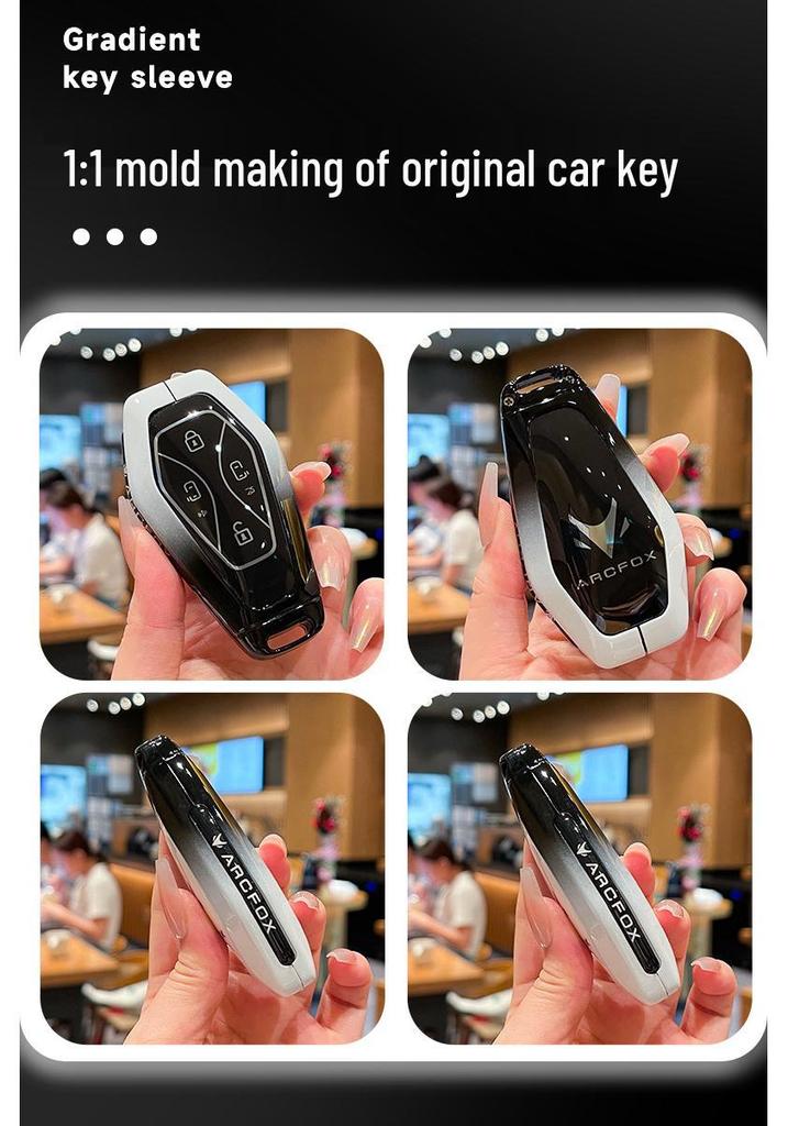 Premium Key Case for 24 Jihu Car Models: Alpha S/T5, ARCFOX, BAIC New Energy