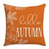 New Autumn Pumpkin Maple Leaf Fall Home Decoration Linen Printed Sofa Pillow Cover