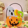 Gifts Pouch Halloween Wool Felt Bag Non-woven Pumpkin Candy Bucket Creative   Party
