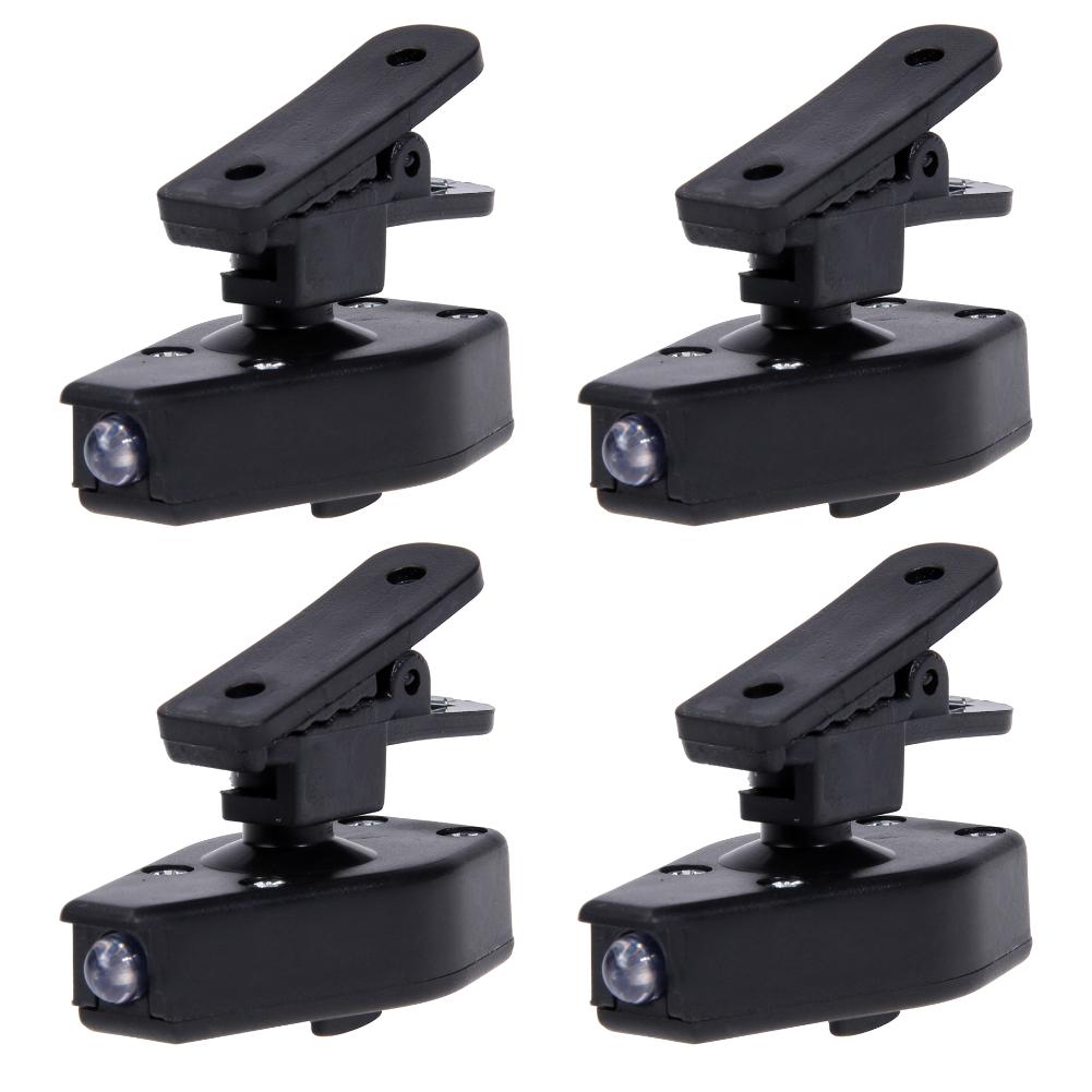 1-4Pcs Adjustable Lamp Mini Flashlight Universal Glasses Reading Lamp LED Clip On Eyeglass Lamp Light for Night Fishing Camping