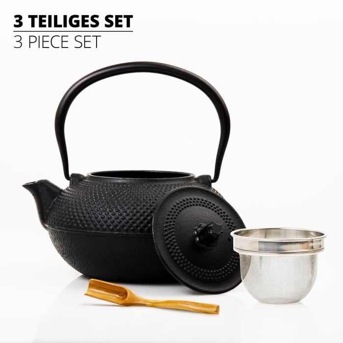 Théière - Lumaland - Fonte - 1,4 L - Accessoires Inclus - Cuillère En Bambou