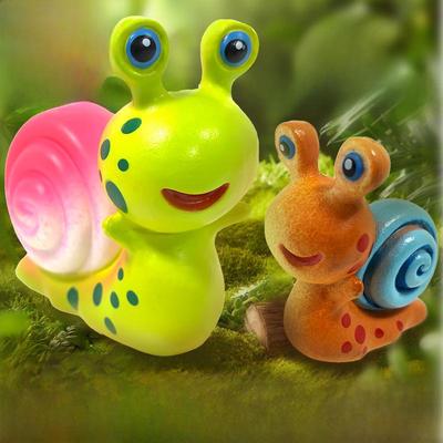 Creative PVC Snail Garden Pot - Micro Landscape Fish Tank Decor
