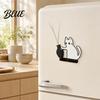 3D Fridge Magnet Vase Locker Holder Magnet Refrigerator Cat Whiskers Furs Keepsake Pet Memorial Decoration for Home Kitchen Magnetic