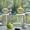 1 PC New Handmade Knitted Charms Cute Frog, Penguin,Duck,Chick Animal Car Charms Car Decoration Cute Car Accessories
