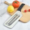 Multi-purpose Potato Slicer and Fruit Peeler with Dual Blades for Household Use