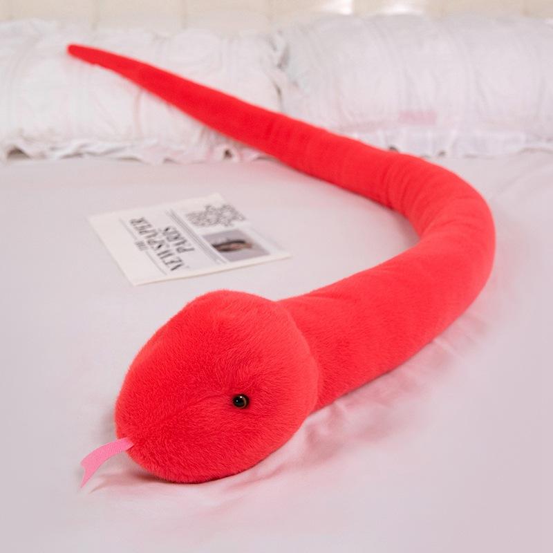 Cartoon Big Snake Doll Plush Toy Zodiac Snake Doll Year Of The Snake Mascot Children'S Company Soothing Doll