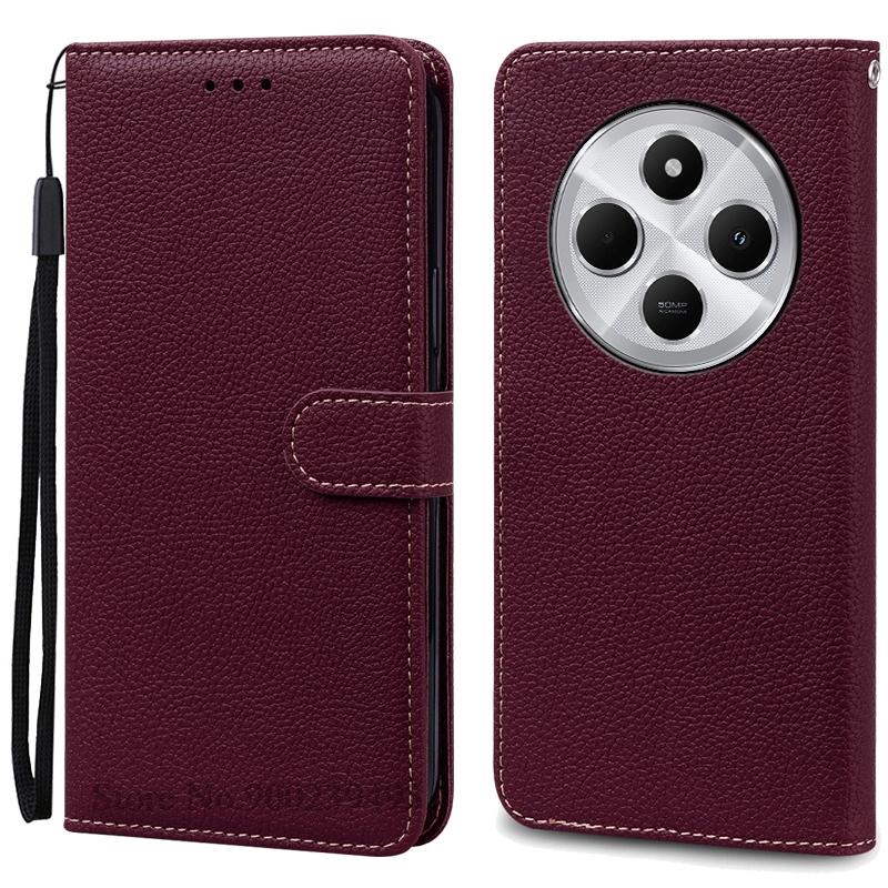For Poco C75 Case Luxury Leather Flip Wallet Case For Poco C75 Case Xiaomi Poco C75 C 75 Case Silicone Book Cover Coque Fundas