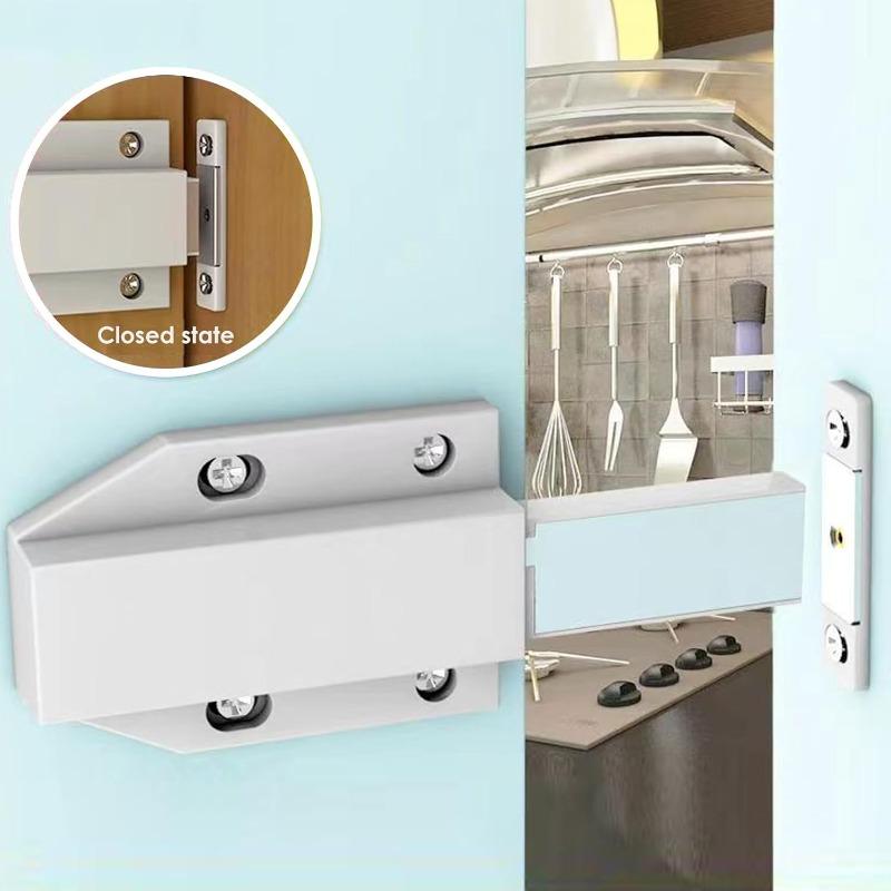 2pcs Push to Open Magnet - Cabinet Door Opener Tip On for Furniture - Heavy Duty - Includes Mounting Material