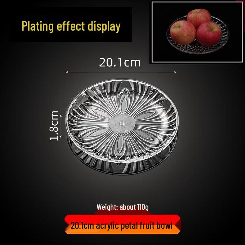 Jingbaodi Commercial Acrylic Fruit and Snack Plates