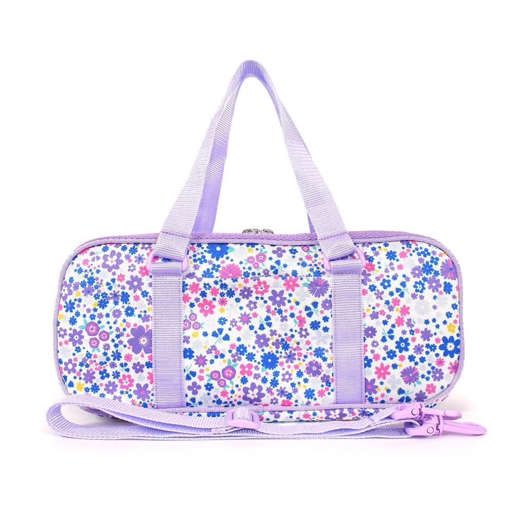 COLORFUL CANDY STYLE Paint and Art Shoulder Strap Bag Airy Shower with Flower Pattern NM902700 Bag, Water-Repellent Lightweight, Girls, Cute, Mesh,