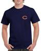 Bears Chest T-Shirt Chicago Football C Da GCB06