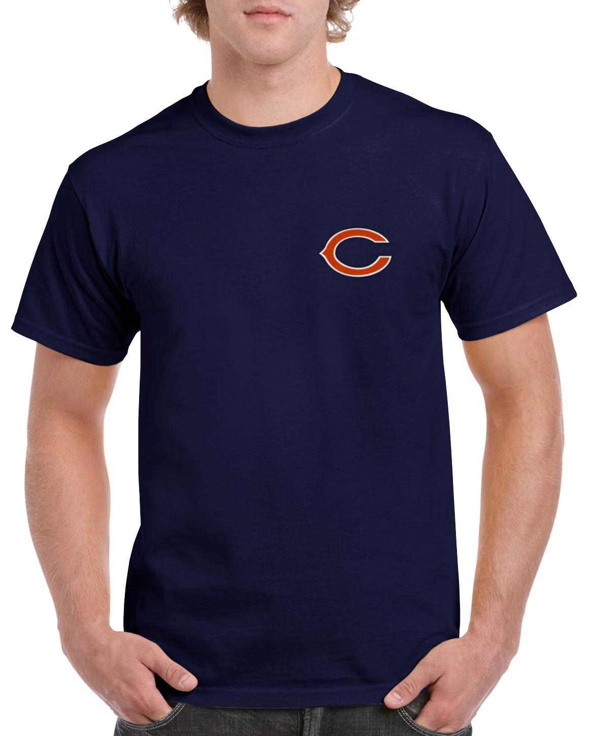 Bears Chest T-Shirt Chicago Football C Da GCB06 XXL
