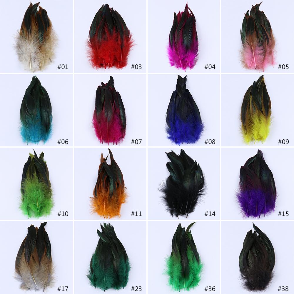 Natural Cock Feathers 5-7inch Colorful Pheasant Feather for Crafts Jewelry Making Accessory Party Clothing Decoration