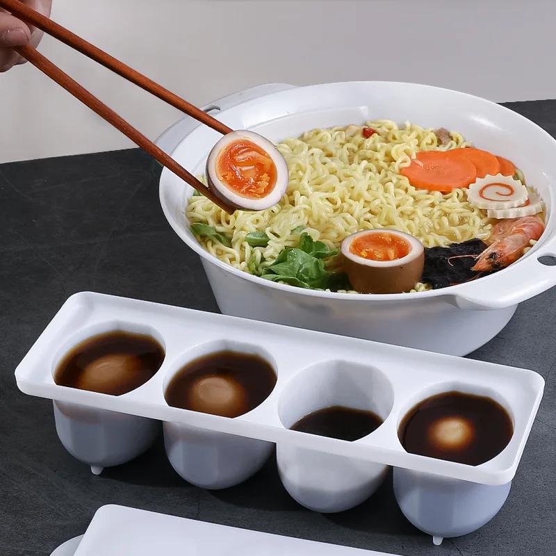 Egg Tool Pickled Egg Box Pickle Tea Egg Crisper Soft Boiled Egg Fresh Box Halogen Egg Dipping Box Egg Macerator