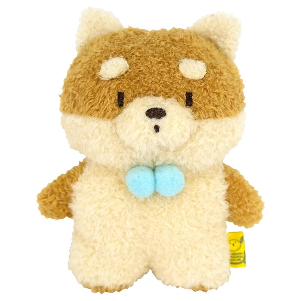 Sanlemon Fuwafuwa Tatton Shiba Inu Plush Toy 12.5x8x15cm Cute Dog Animal Japan Souvenir