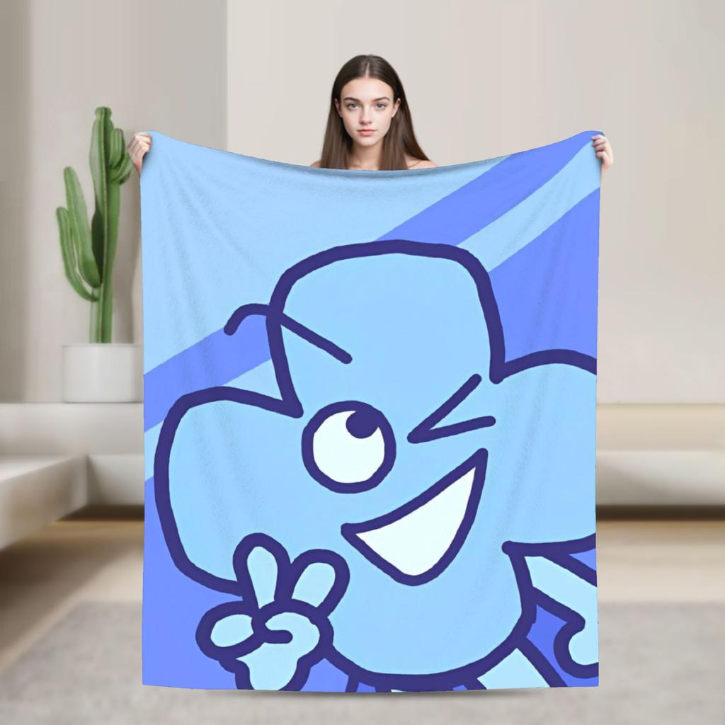 Blanket Fleece All Season Cartoon Multi-function Super Soft Throw Blankets for Bed Bedroom Rug Piece