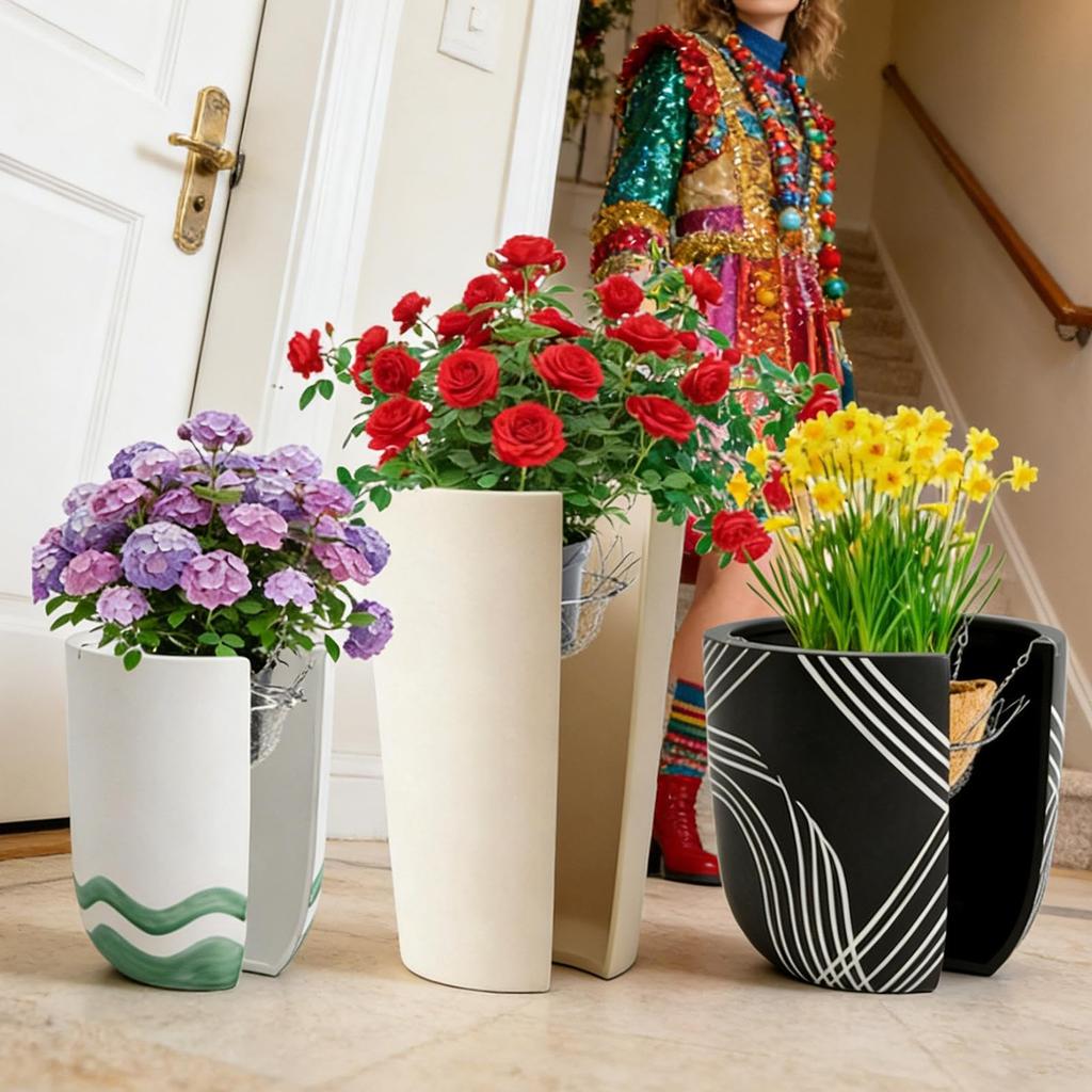 Adjustable Planter Insert, – Rustproof, Chains Fillers Outdoor Indoor, Flower Potted Home Outdoor Indoor Flower Potted