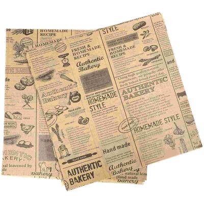50 Blatt Lebensmittelverpackungspapier Verpackung Blume Käse Praktische Verpackung Geschenk Vintage Bouquet Retro Handwerk Verwendung Schön Ältere