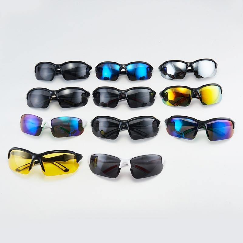 Outdoor European and American style trend cool fashion sports glasses night vision blackout driving cycling sunglasses men and women