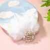 White Feather Corsage Bridal Headdress Stage Performance Clothing Accessories Simple