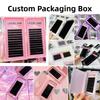 Velvet Lash Trays Handmade Cashmere Silk Lashes Extension 0.03 0.05 0.07 Jet Black Matte Cashmere Lash Extension