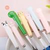 Cartoon Bear Dragon Spoon Fork Chopsticks Cutlery Set For Kids School Cute Portable Stainless Steel Tableware Kitchen Utensils