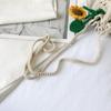 Bolsa de Ombro Girassol Tricotada Bolsa de Tricô com Cordão Tecida à Mão Bolsa Tricotada à Mão Crianças