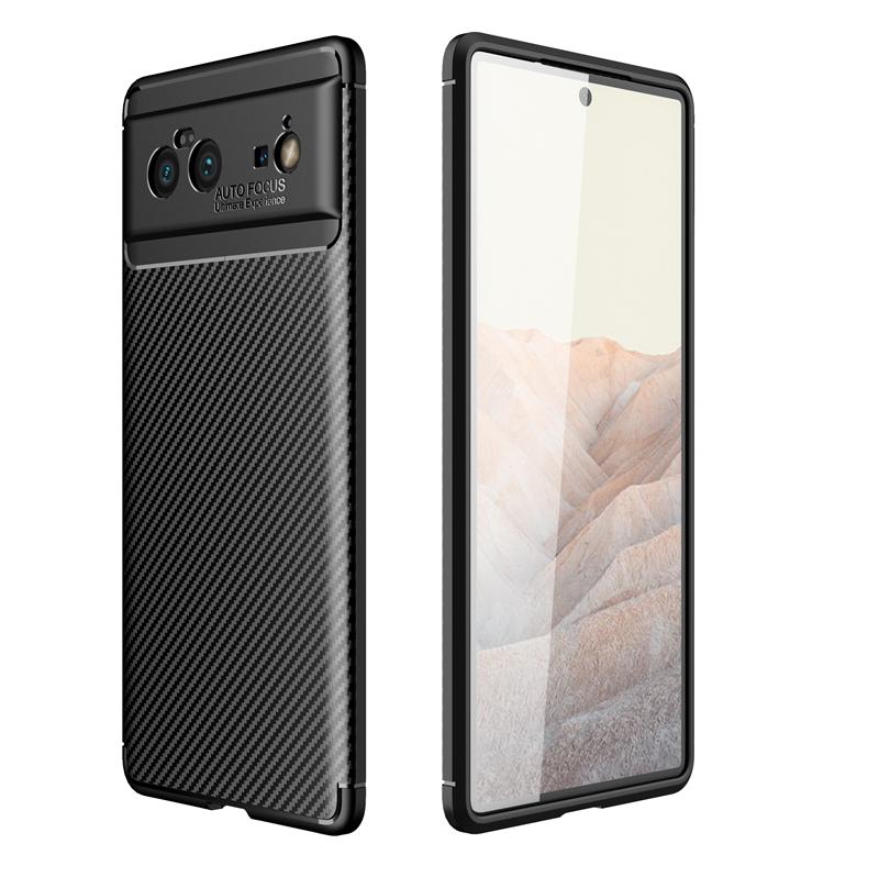 

Carbon Fiber Cover For Google Pixel 6 Case Bumper Silicone Funda Google Pixel 6 Ultra Thin Case For Google Pixel 6 7 Pixel8 Pro Google Pixel 8A