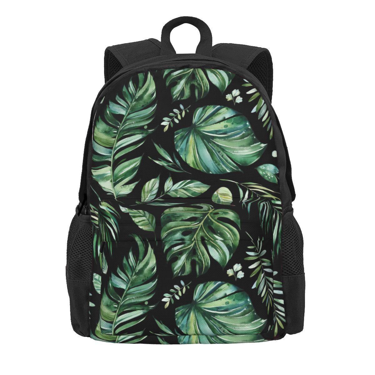 Zils lapu raksta mugursoma Abstract Leaves